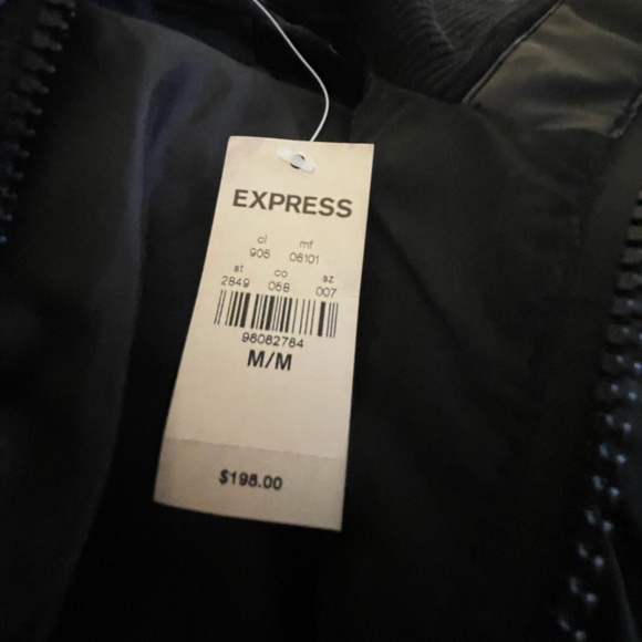 Express Black Down Coat - Picture 3 of 5